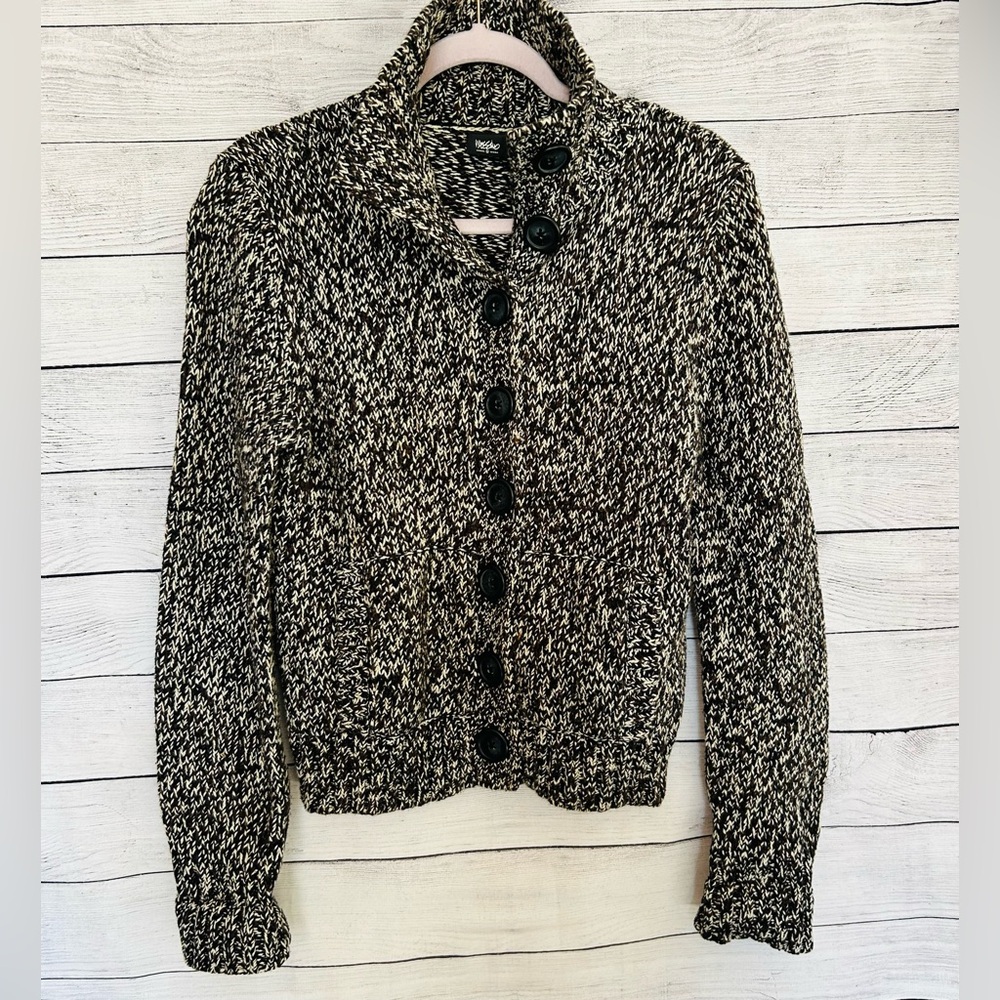 Mossimo Women’s Marl Knit Long Sleeve Cardigan Sweater Size M